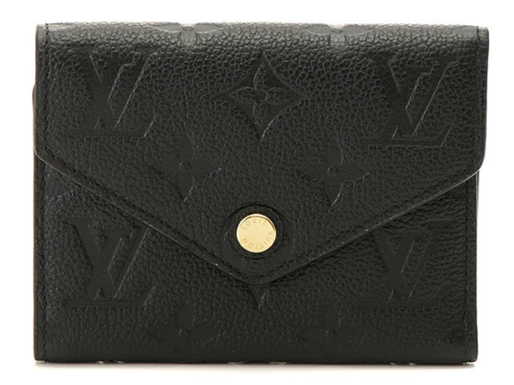 LOUIS VUITTON Portefeuille Victorine Monogram Empreinte Noir Black